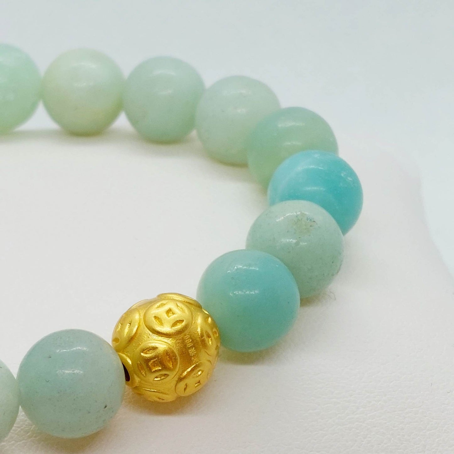 Natural Amazonite Bracelet in 10mm Stones