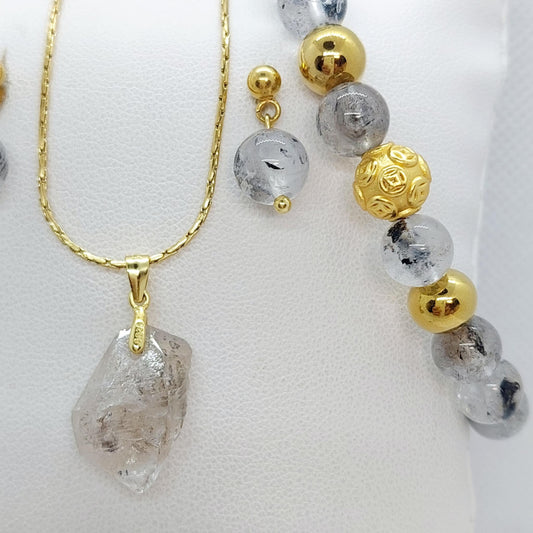 Natural Herkimer Diamond Set