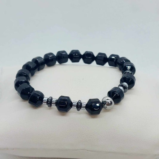 Natural Onyx Bracelet in 10mm Stones
