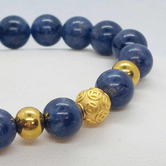 Natural Sapphire Bracelet in 10mm Stones