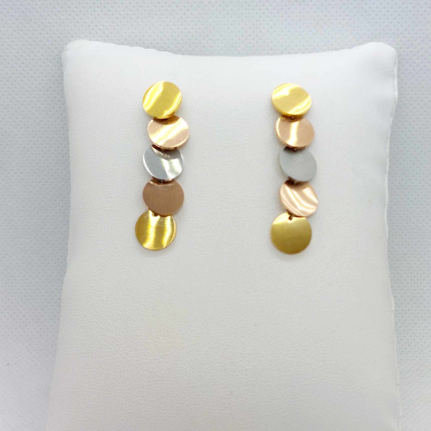 Dangle Earrings in Stainless Steel Gold Plated