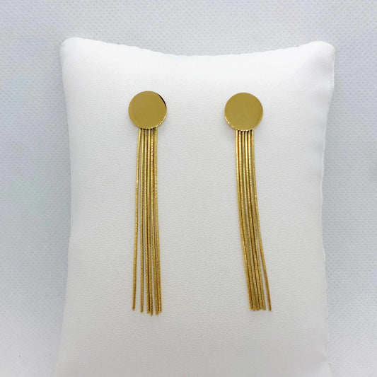 Tassel Earrings in Stainless Steel Gold Plated