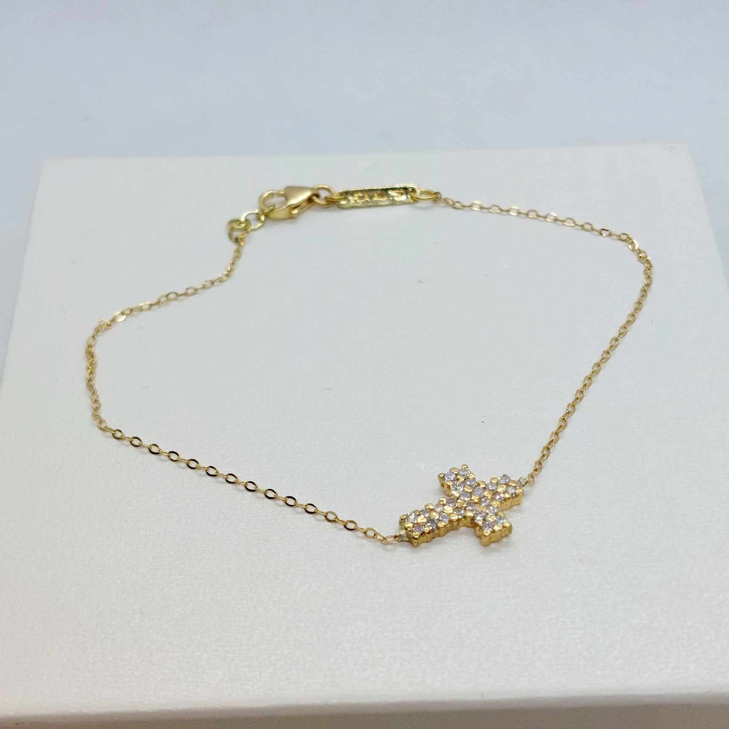 Diamond 18K Gold Bracelet Made in Belgium