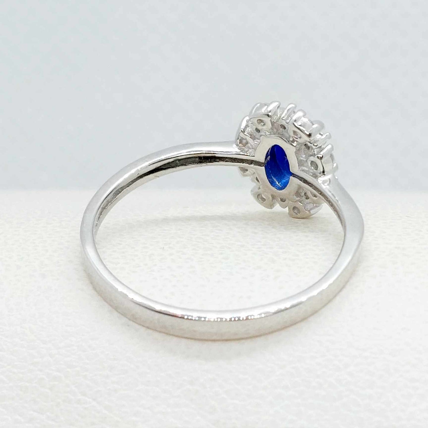 Natural Sapphire Ring 0,5ct in Sterling Silver