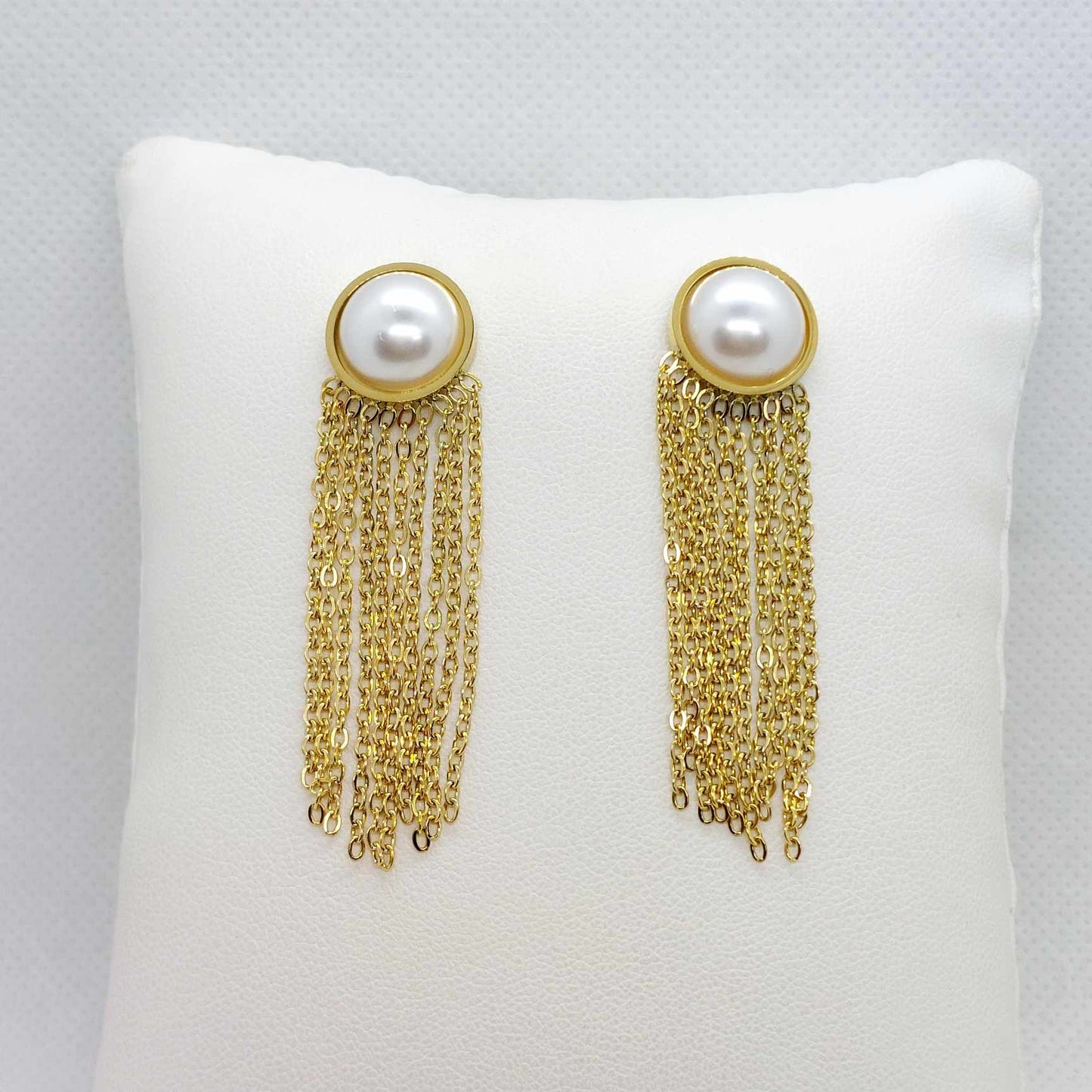 Tassel Earrings in Stainless Steel Gold Plated