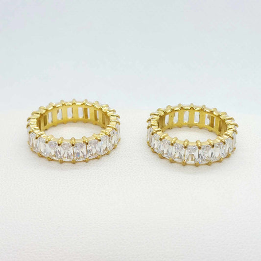 Zircon Ring in Stainless Steel