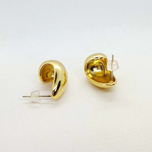 Teardrop Earrings in Gold Plated Stainless Steel