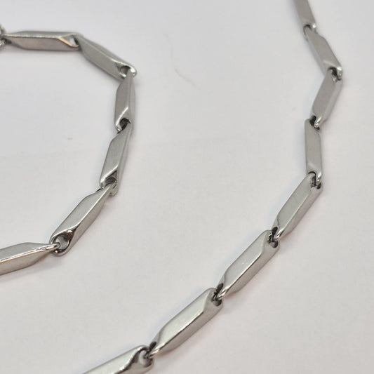 Stainless Steel Choker Necklace and Bracelet Set
