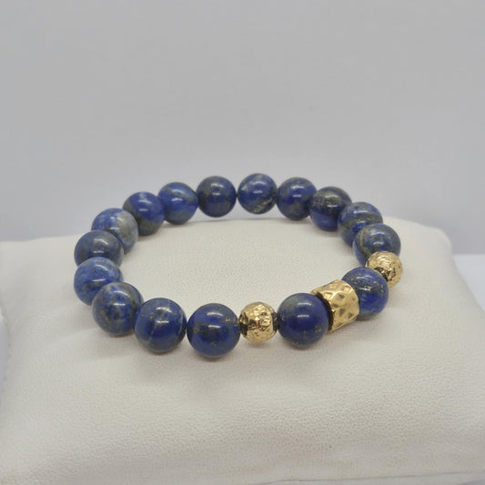 Natural Lapis Bracelet in 10mm Stones