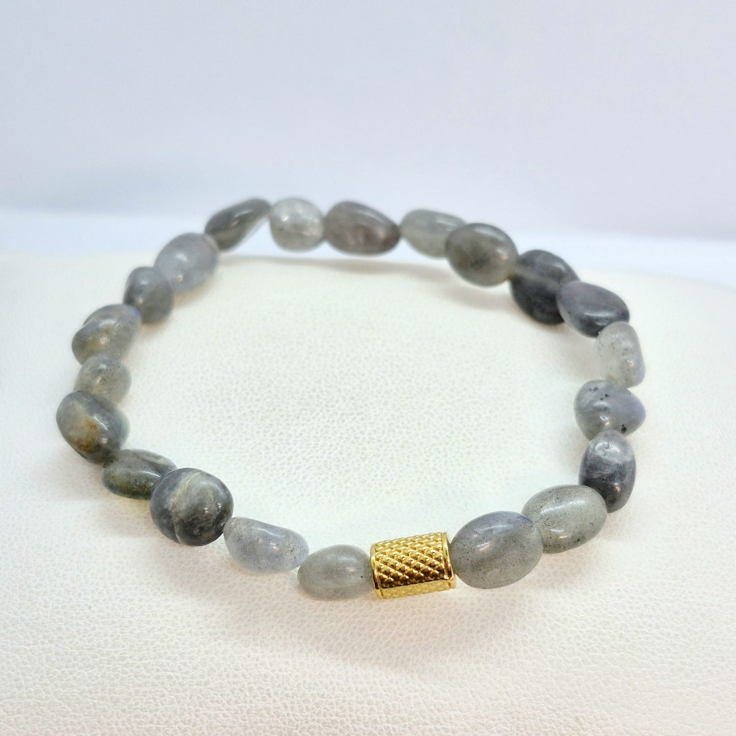 Natural Labradorite Bracelet in Irregular Stones