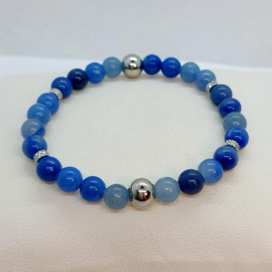 Natural Blue Aventurine Bracelet with 6mm Stones