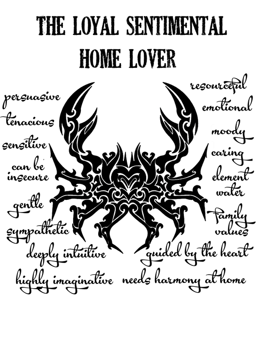 Cancer Star Sign Personality Traits TShirt and Hoodie for Men and Women