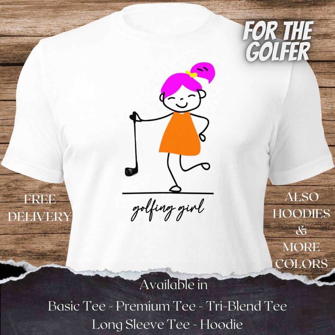 Golfing Girl Golf TShirt and Hoodie is a Creative Golf Graphic design for Men and Women
