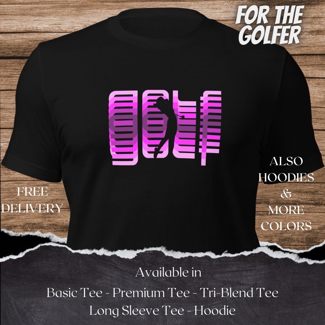 Golf TShirt and Hoodie is a Creative Golf Graphic design for Women