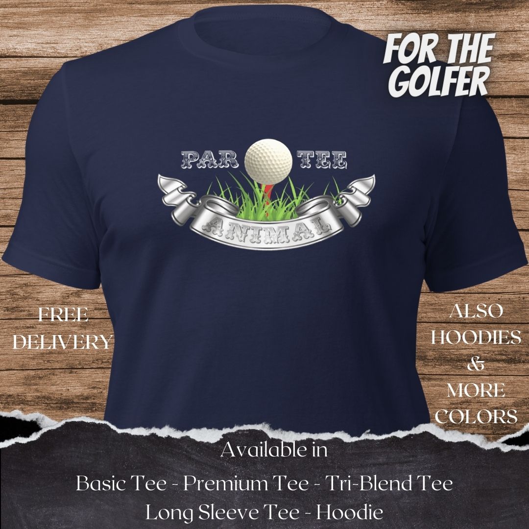 PAR TEE Animal Golf TShirt and Hoodie is a Creative Golf Graphic design for Men and Women