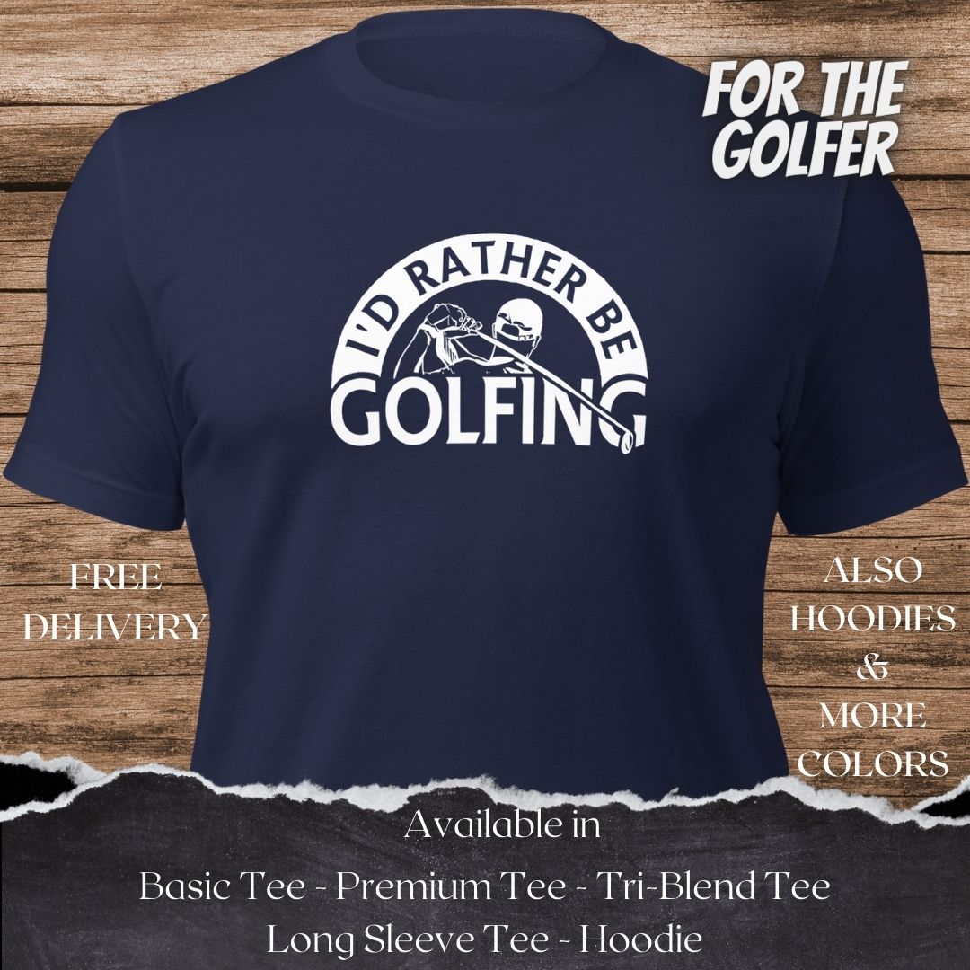 Stick Man Golf TShirt and Hoodie is a Creative Golf Graphic design for Men and Women