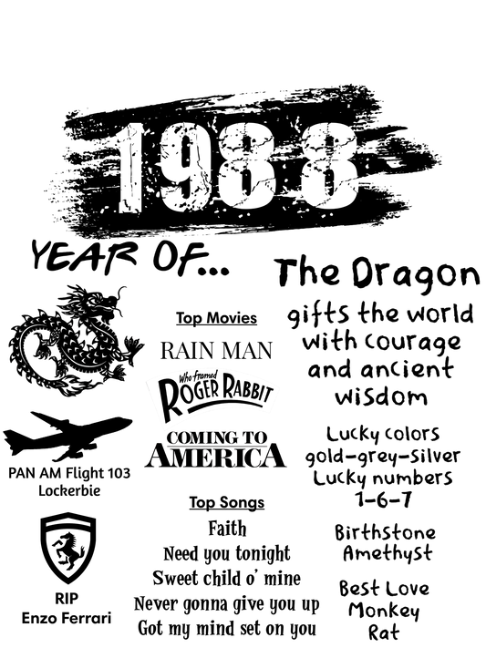 1988 TShirt and Hoodie is a Creative Graphic design for Men and Women