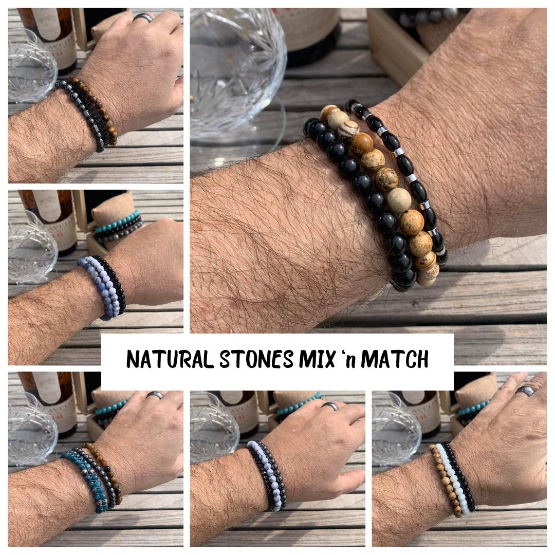 Natural Stone Bracelet MIX 'n MATCH for Men