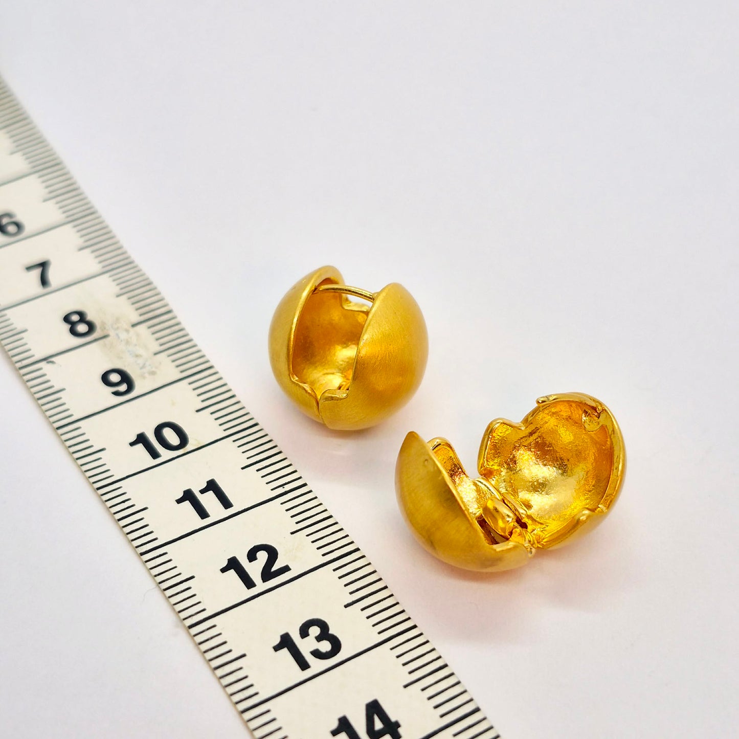 Earrings in Gold Plated Stainless Steel