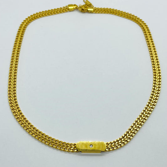 Necklace Chain in Gold Plated Stainless Steel