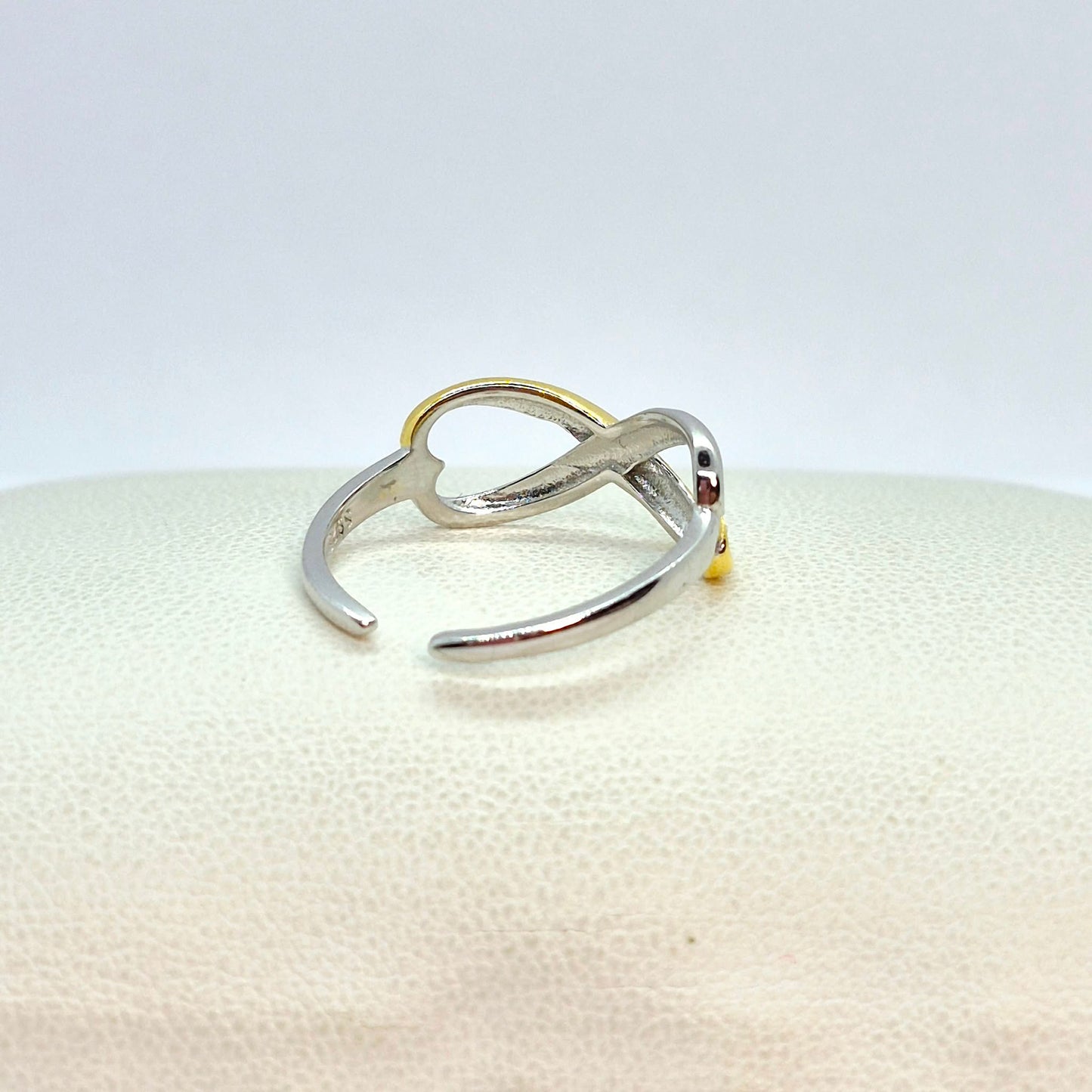 Infinity Ring in 925 Sterling Silver Resizeable