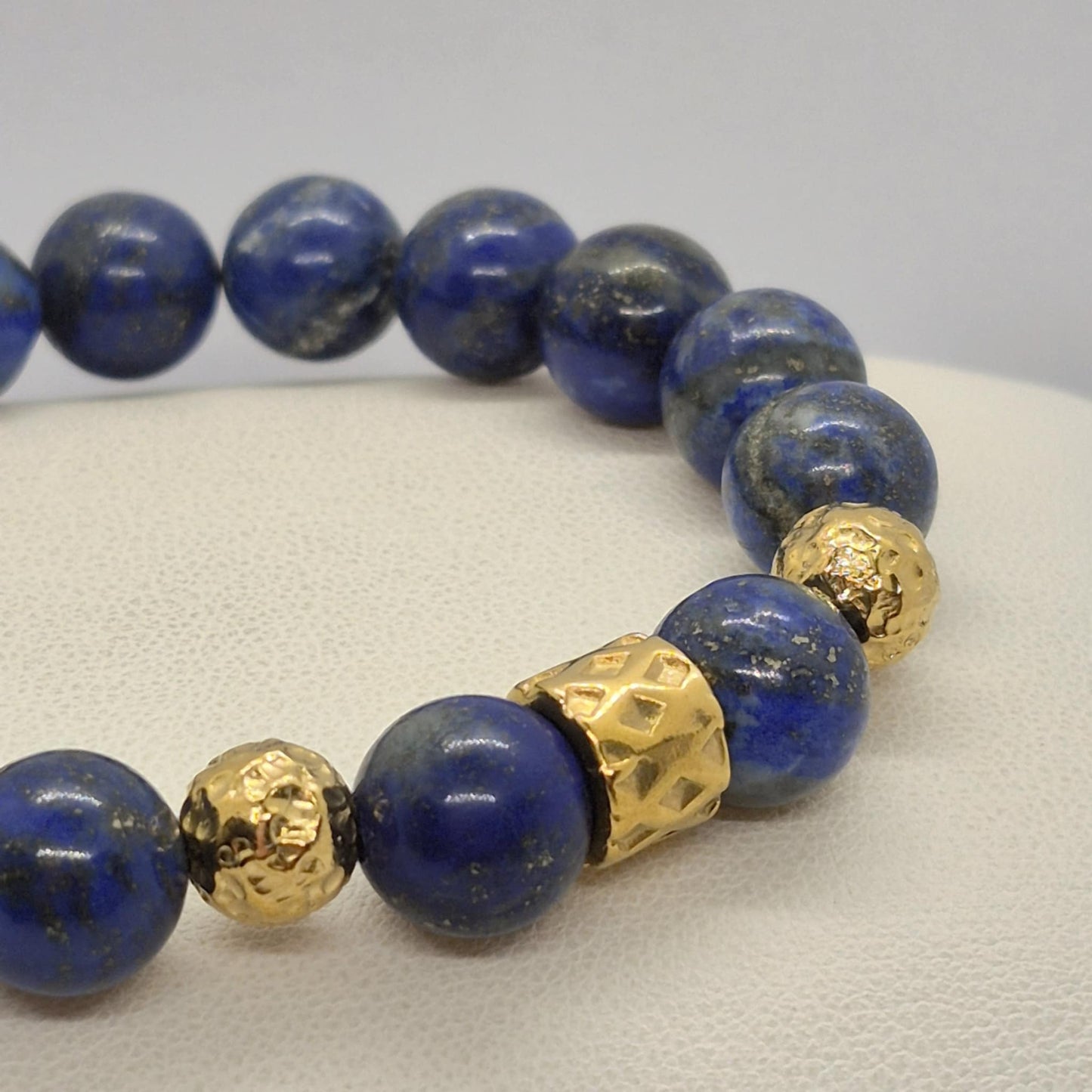 Natural Lapis Bracelet in 10mm Stones