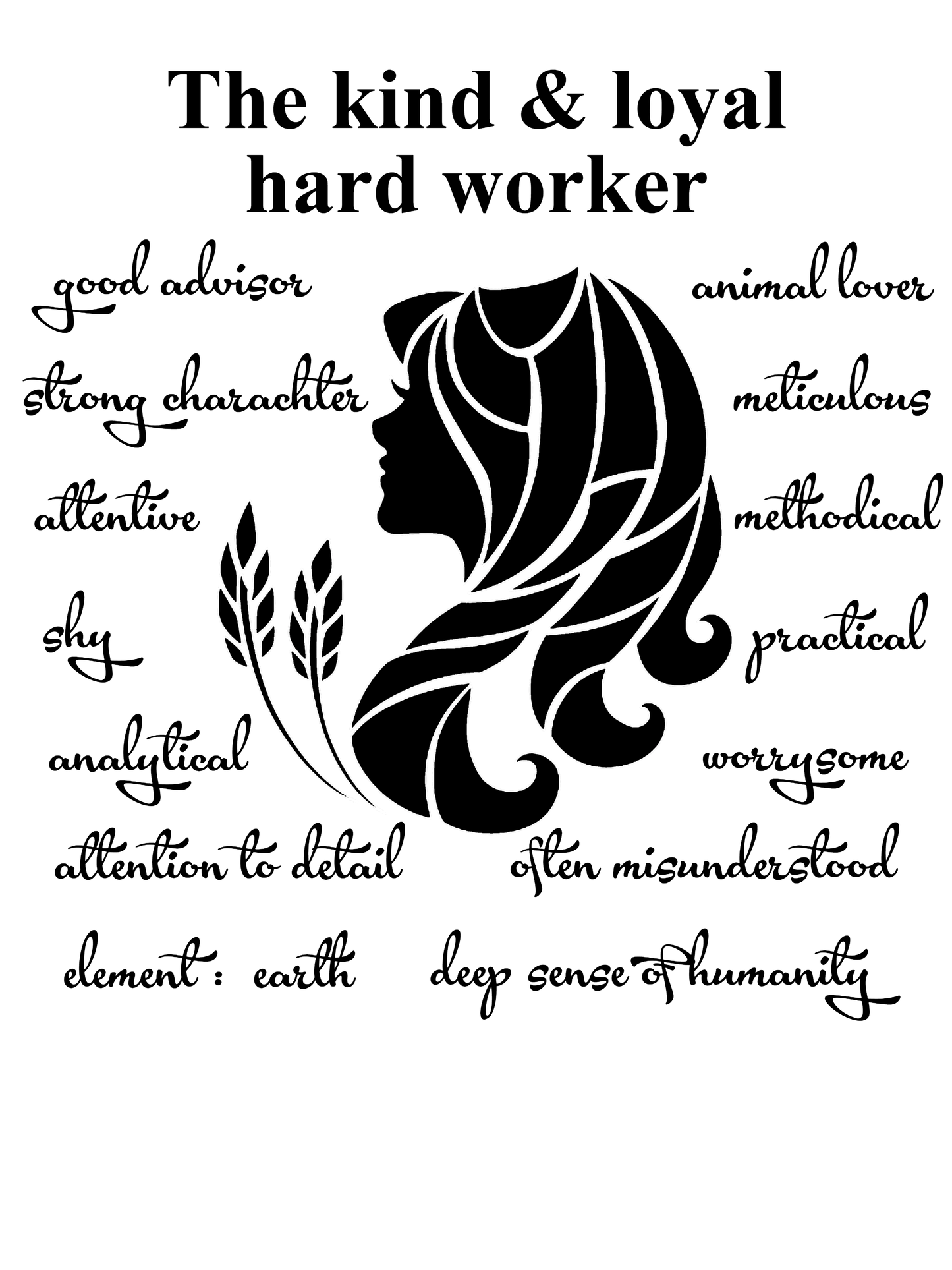 Virgo Star Sign Personality Traits TShirt and Hoodie for Men and Women