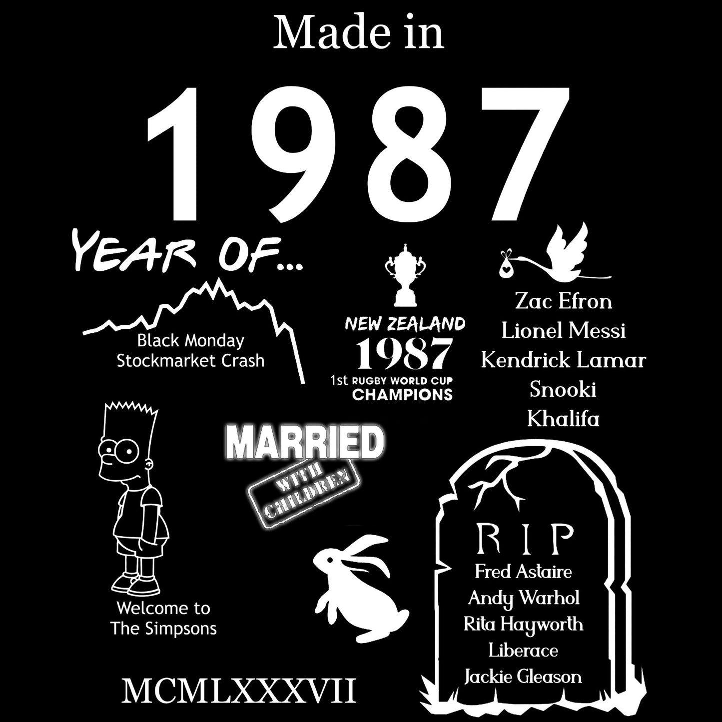 Made in 1987 TShirt - Unisex