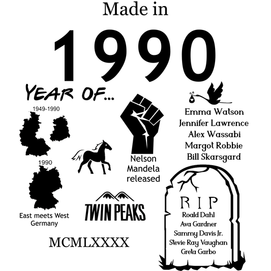 Made in 1990 TShirt - Unisex