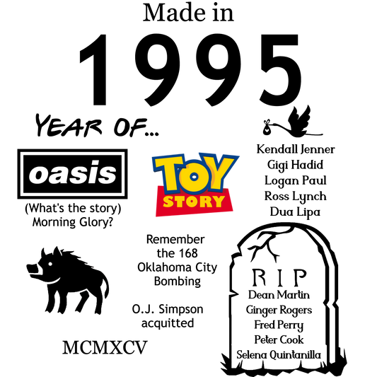 Made in 1995 TShirt - Unisex