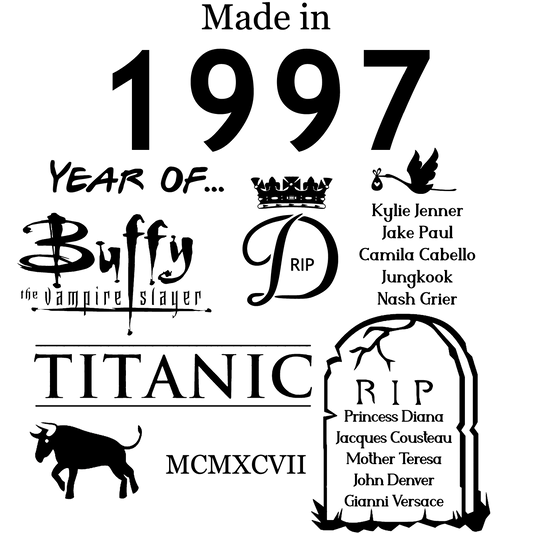 Made in 1997 TShirt - Unisex