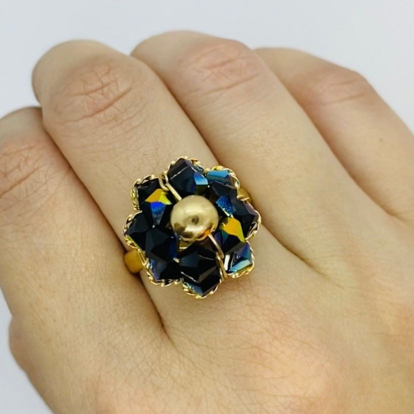 Crystals from Swarovski Ring 10K Gold