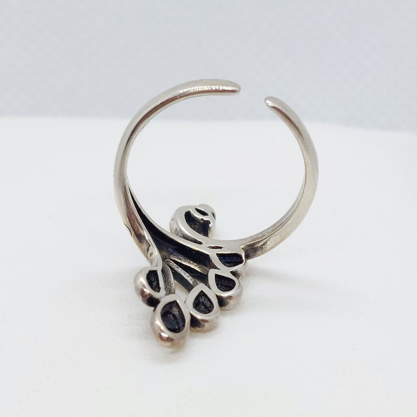 Peacock Ring in Sterling Silver Resizeable