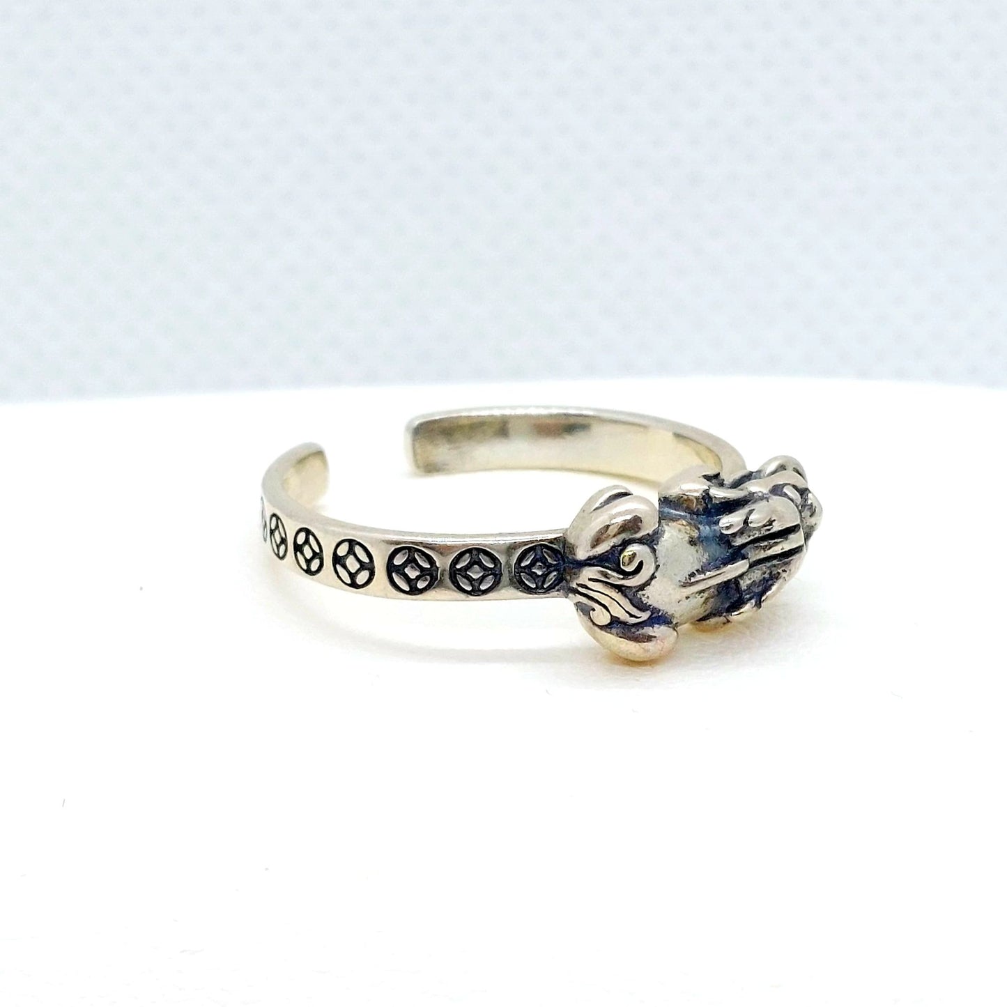 Pixiu Ring in Sterling Silver Resizeable