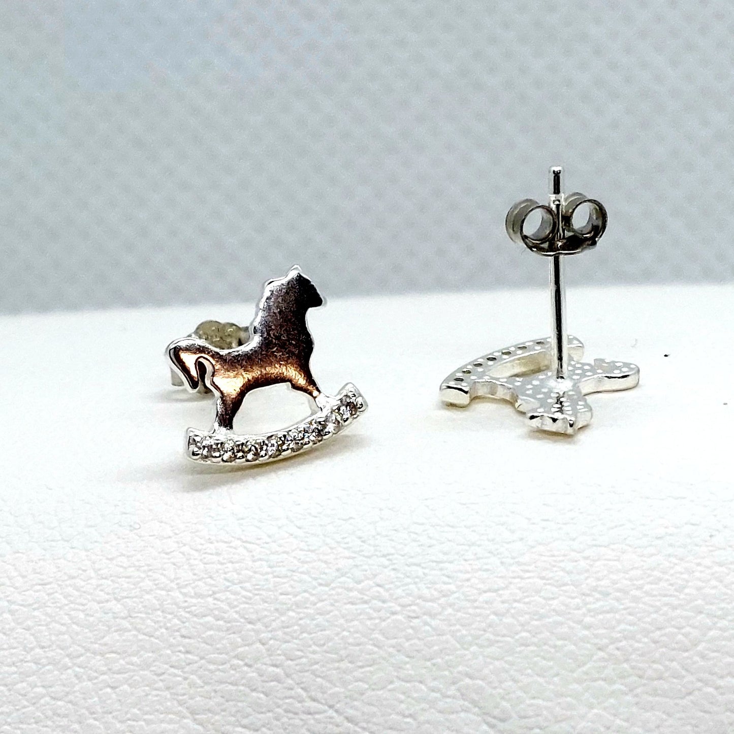 Hobby Horse Stud Earrings - Sterling Silver