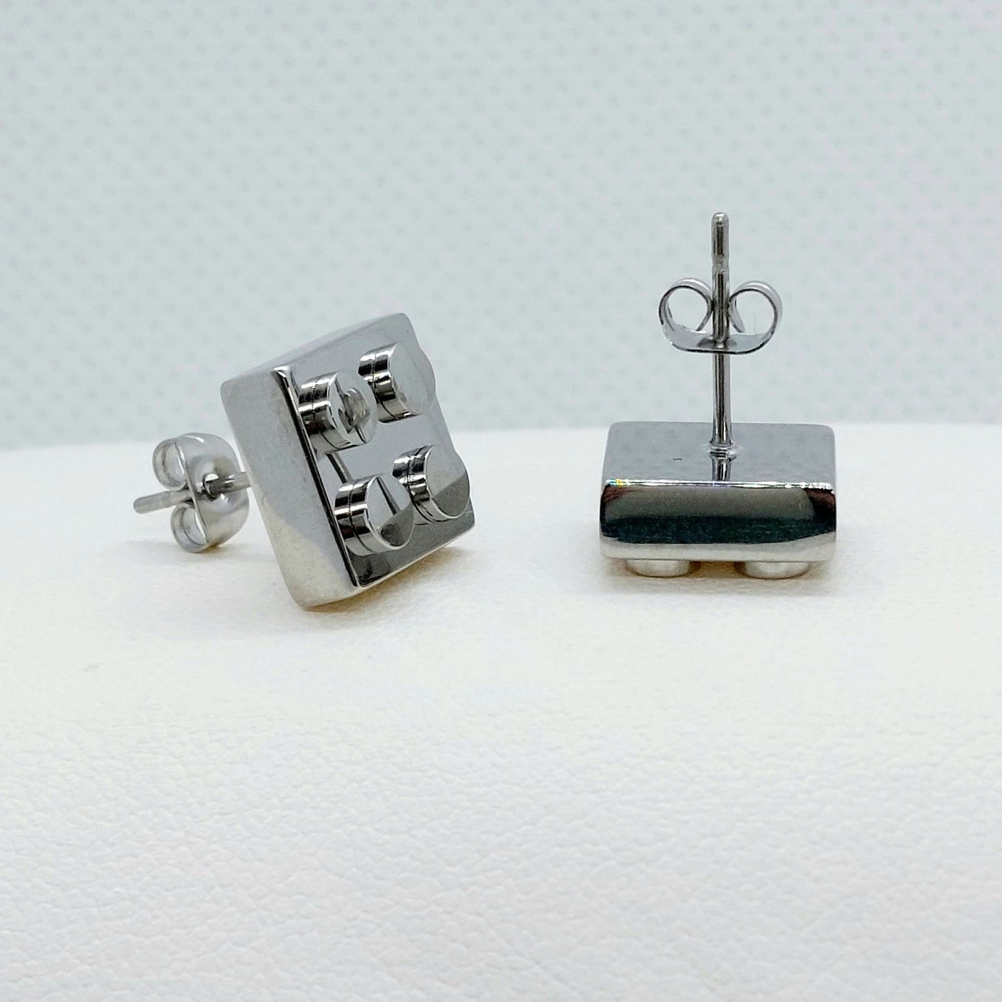 Lego Earrings - Stainless Steel