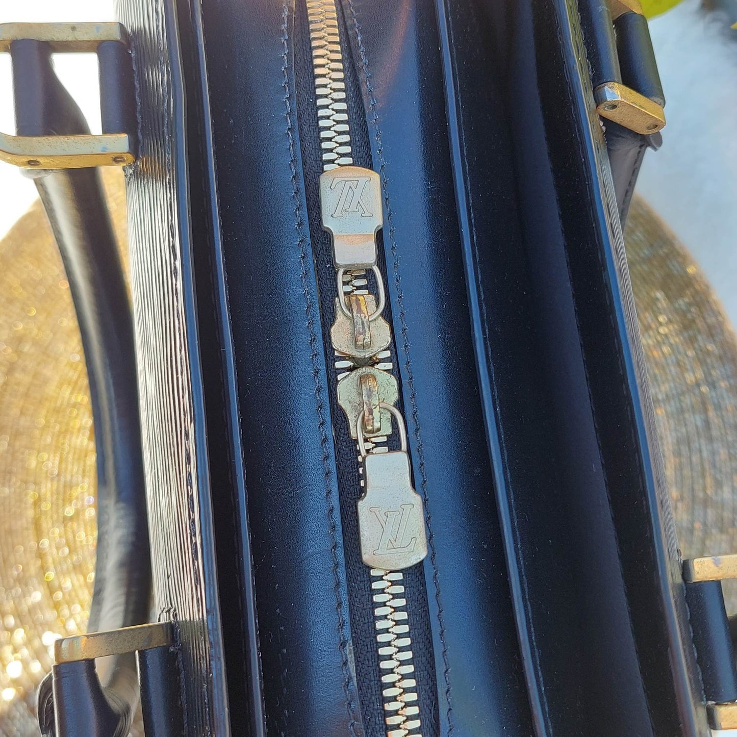 Pre-Loved Louis Vuitton Dark Brown Epi Sablon Handbag