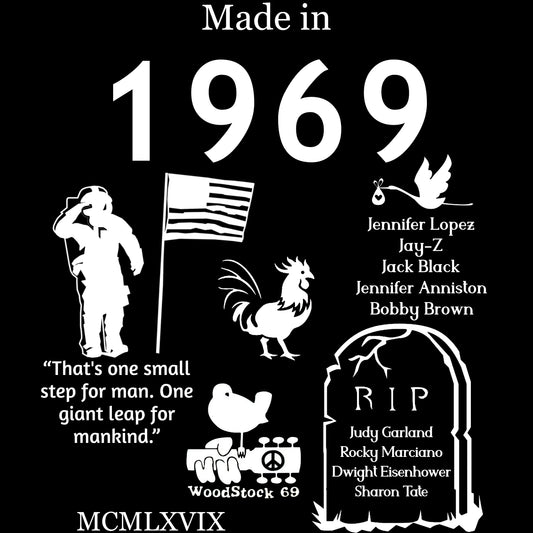 Made in 1969 TShirt - Unisex