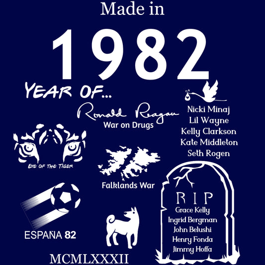 Made in 1982 TShirt - Unisex