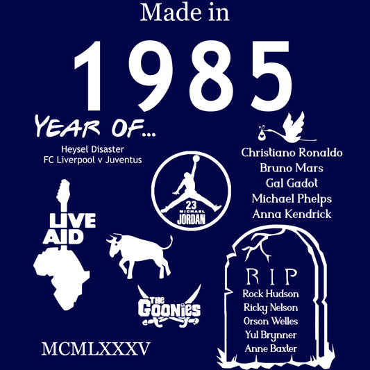 Made in 1985 TShirt - Unisex