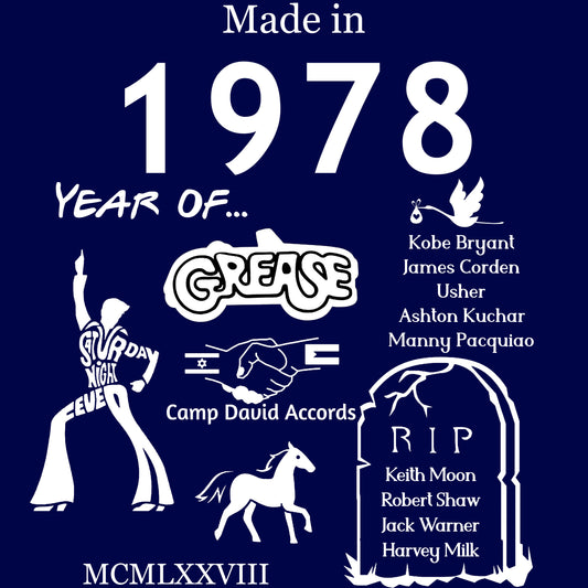 Made in 1978 TShirt - Unisex