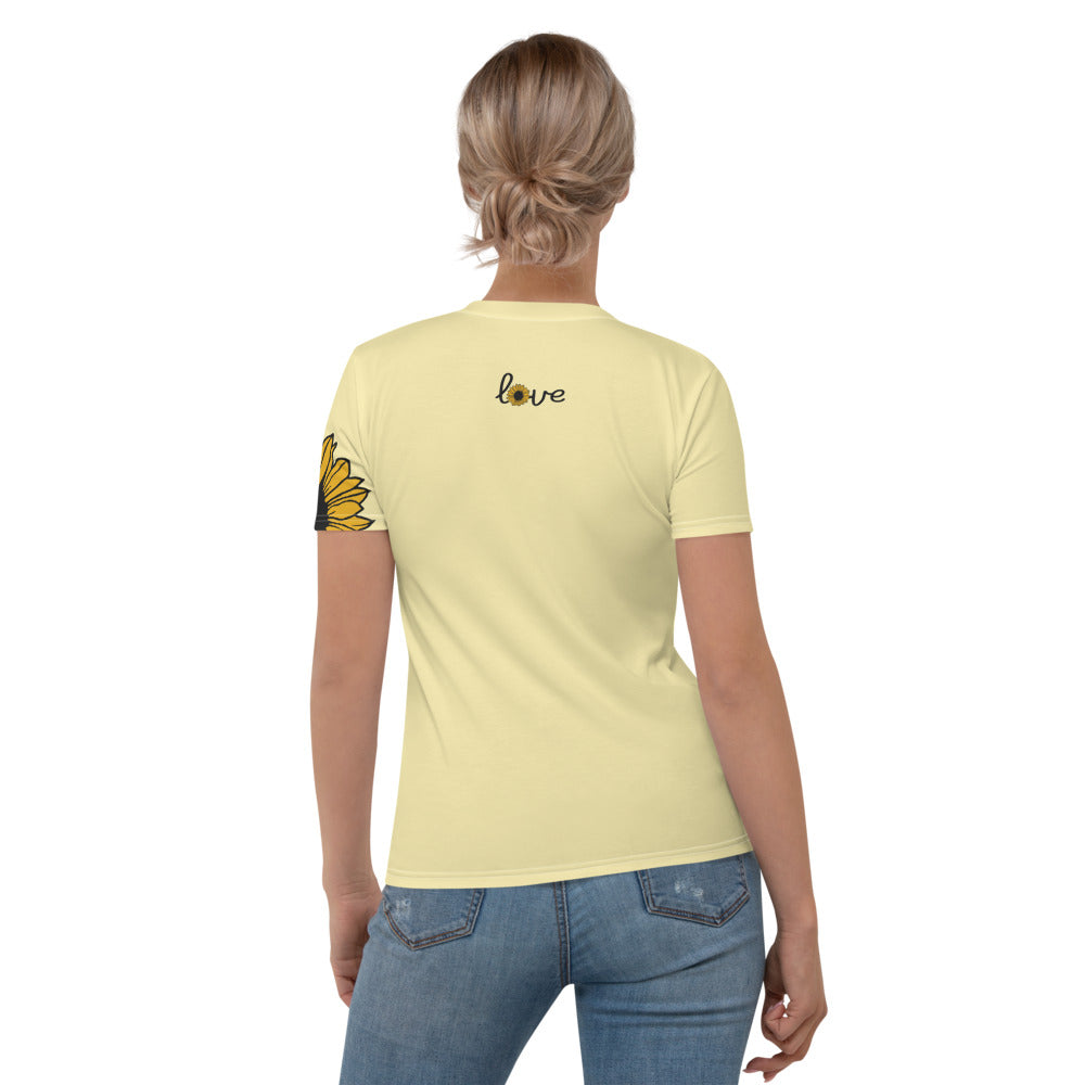 Sunflower and Love Premium TShirt - Women
