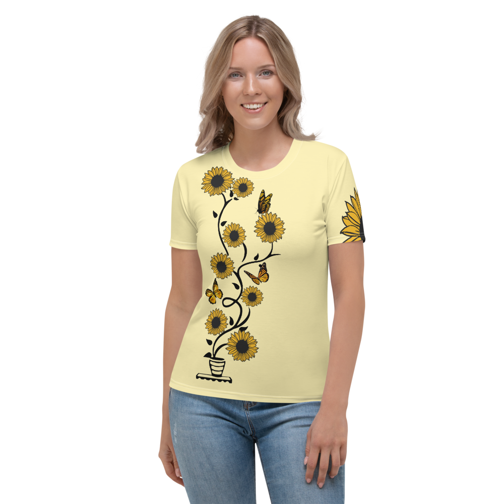 Sunflower and Love Premium TShirt - Women