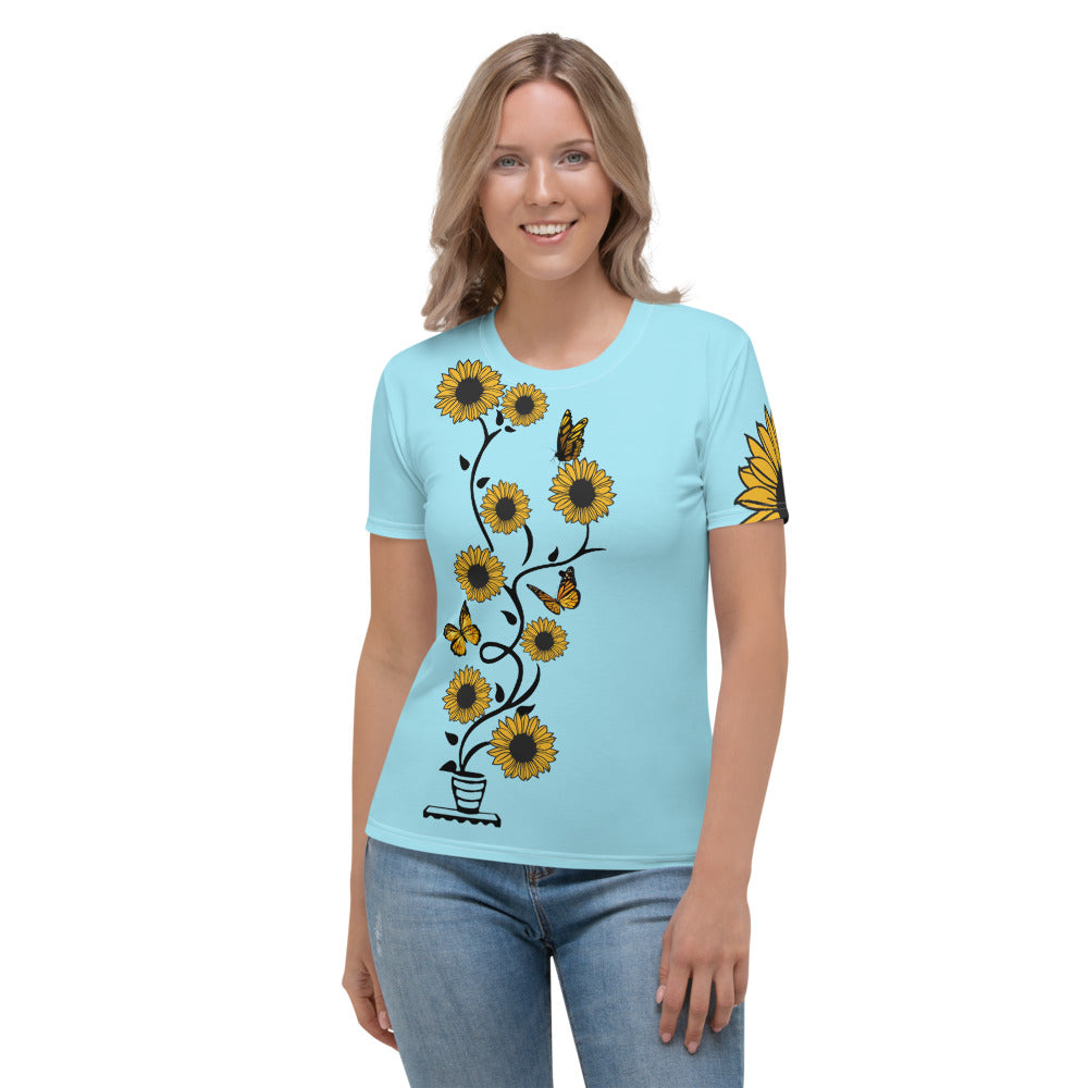 Sunflower and Love Premium TShirt - Women