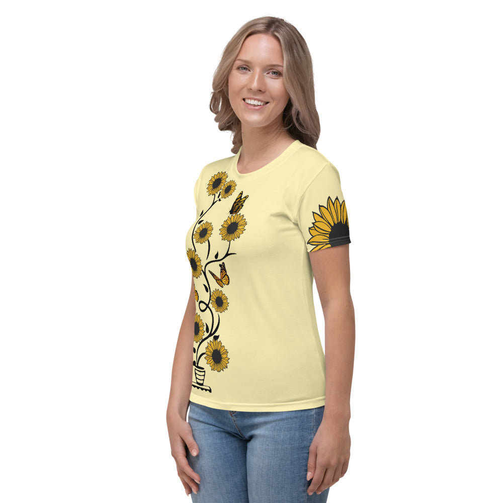 Sunflower and Love Premium TShirt - Women