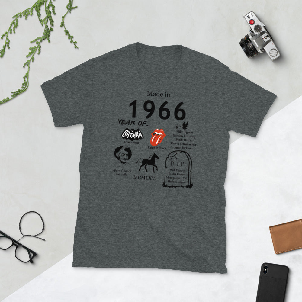 Made in 1966 (Black) TShirt - Unisex