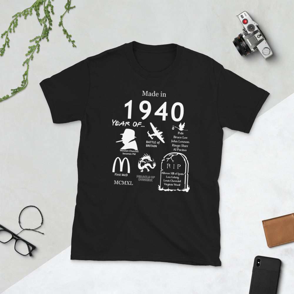 Made in 1940 TShirt - Unisex