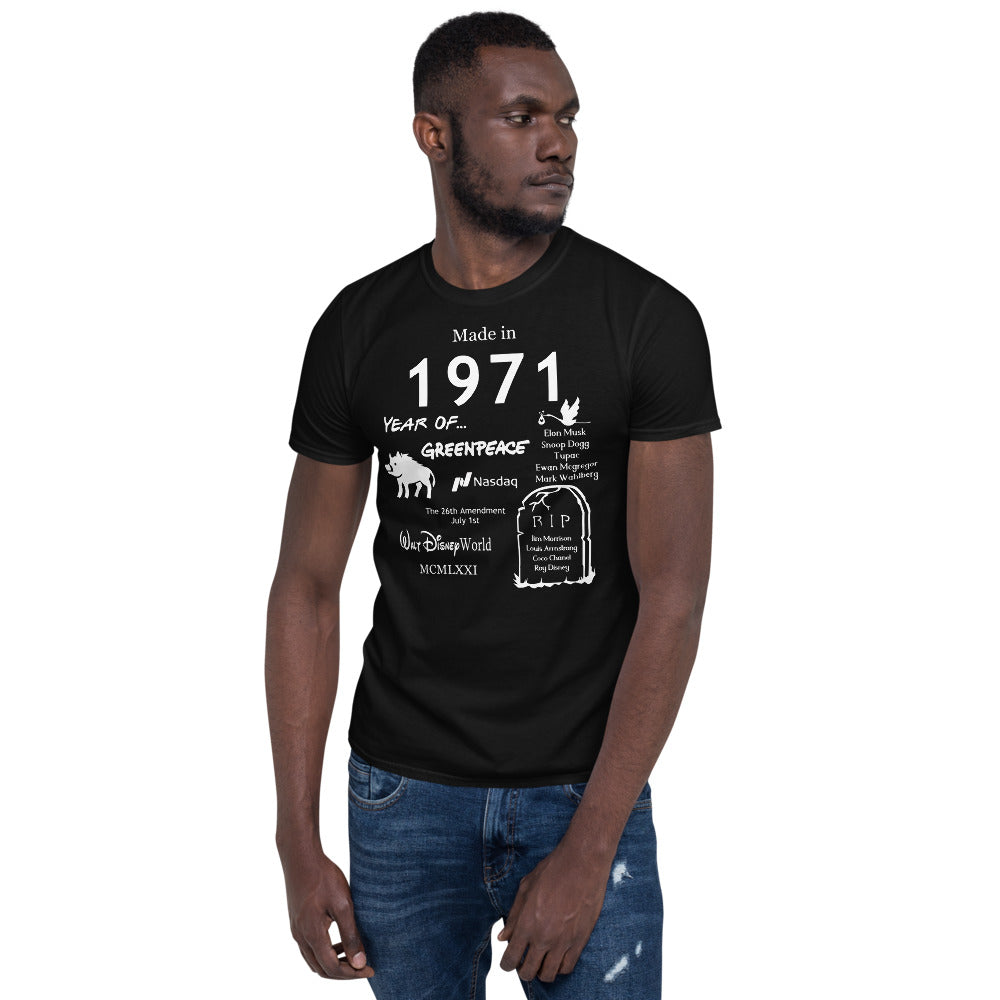 Made in 1971 TShirt - Unisex