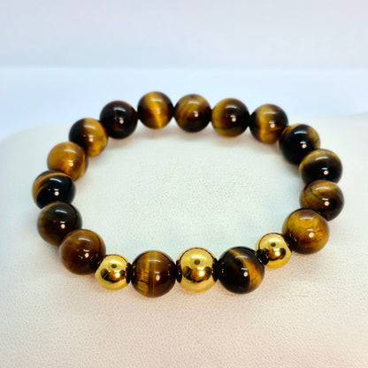 Tiger Eye Bracelet Collection in 10mm Stones