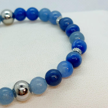 Natural Blue Aventurine Bracelet with 6mm Stones